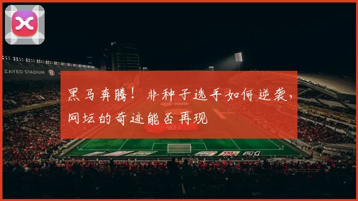 黑马奔腾!非种子选手如何逆袭,网坛的奇迹能否再现